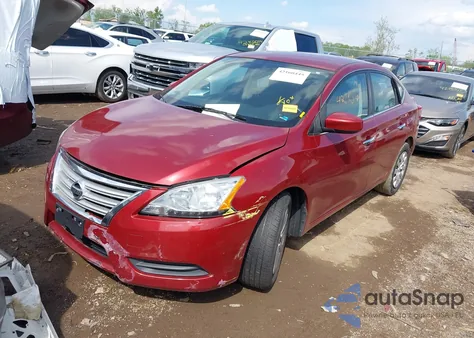 2015 Nissan Sentra Fe+ S/S/Sl/Sr/Sv z USA, uszkodzony, nr VIN 3N1AB7AP1FL663692